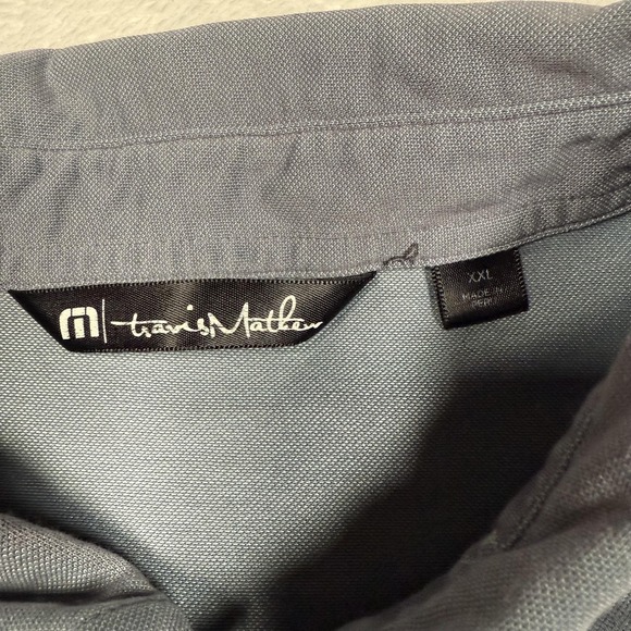 TravisMathew Polo Shirt Mens 2XL Gray All Over Print Golf Cactus Sombrero‎ Taco - Picture 4 of 10